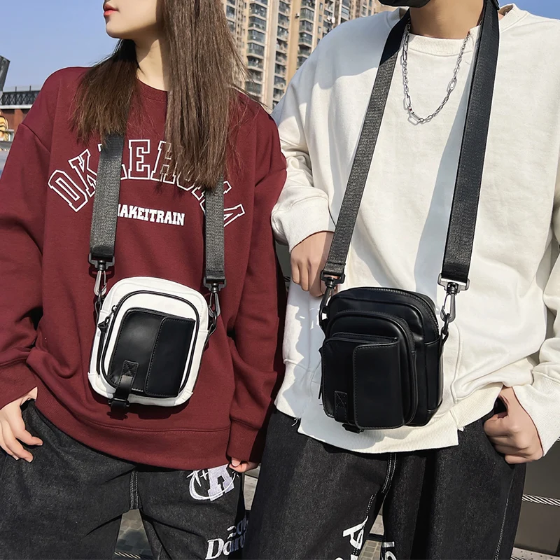 

Парная сумка на плечо, повседневный кошелек для телефона, Высококачественная холщовая сумка-мессенджер на молнии, Женская мини-сумка-слинг ...