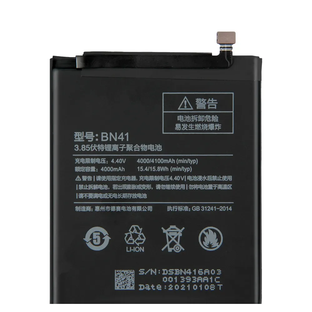 

NEW Battery BN41 BN43 BM47 For Xiaomi Redmi Note 4 Note4 Pro Note4X MTK Helio X20 Redmi 3 3S Mi5X Note 5 BN31 BN45