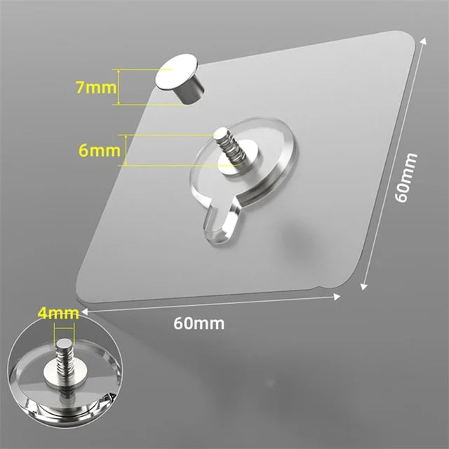 

Прозрачные настенные крючки BOUSSAC