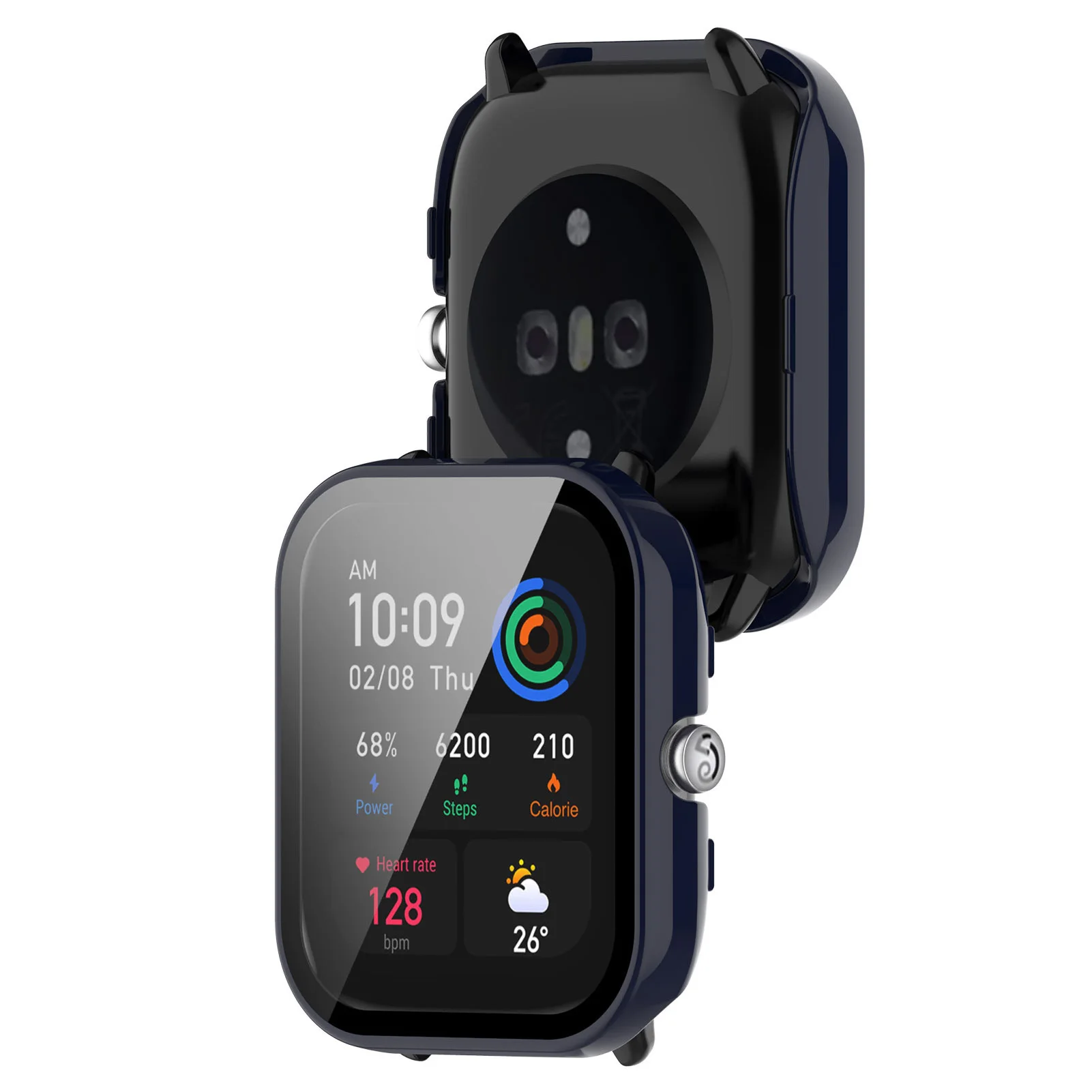 

Smartwatch Cover Case Durable Smartwatch Protective Case With HD Tempered Glass Film Screen Protector Film For GTS4 Mini