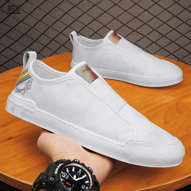 Туфли мужские тонкие Повседневная дышащая простая летняя обувь для скейтборда