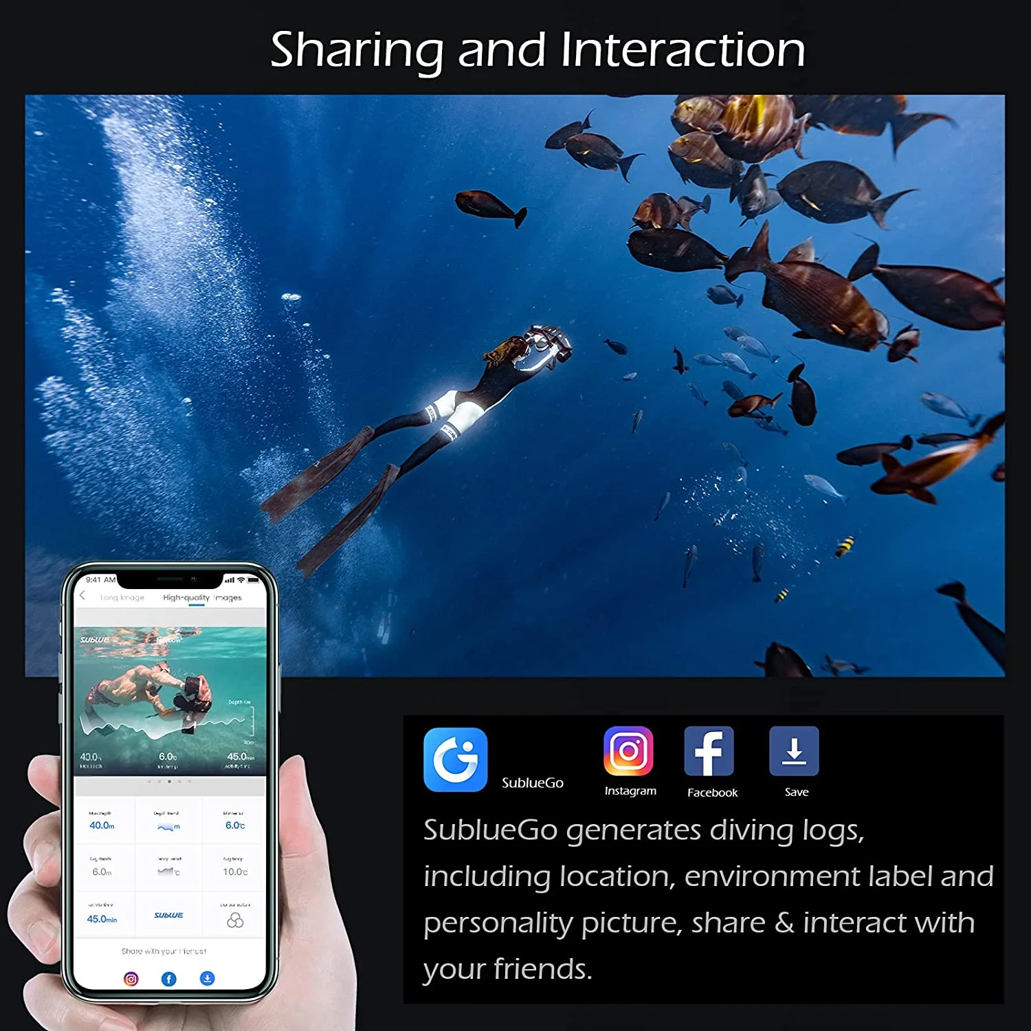 Для подводного скутера Sublue Navbow + двойные пропеллеры с камерой 60 минут 40 м