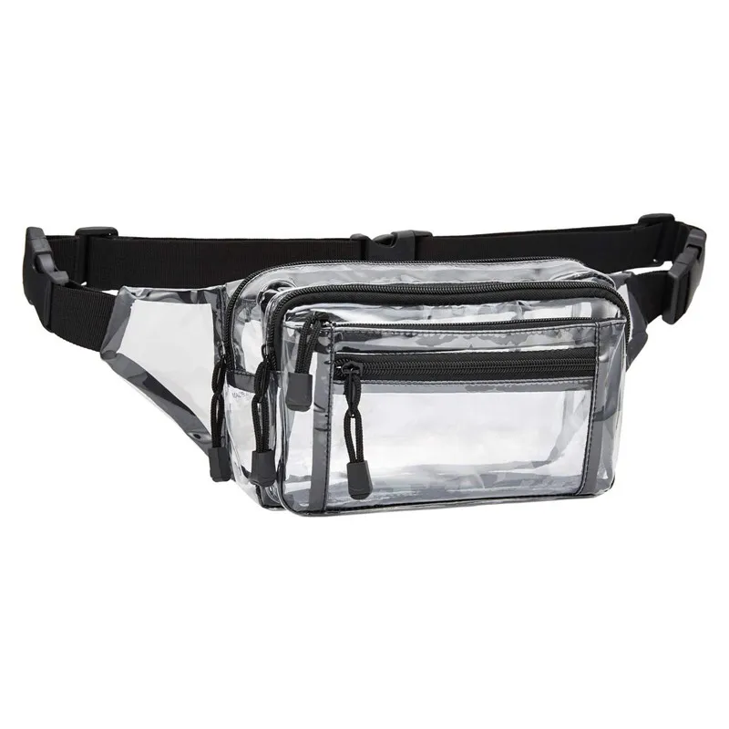 

Waist Bag Unisex Waterproof Transparent Large Men Waist Sports Closure Capacity Bag Pack Travel Women Waist For Outdoor Zipper