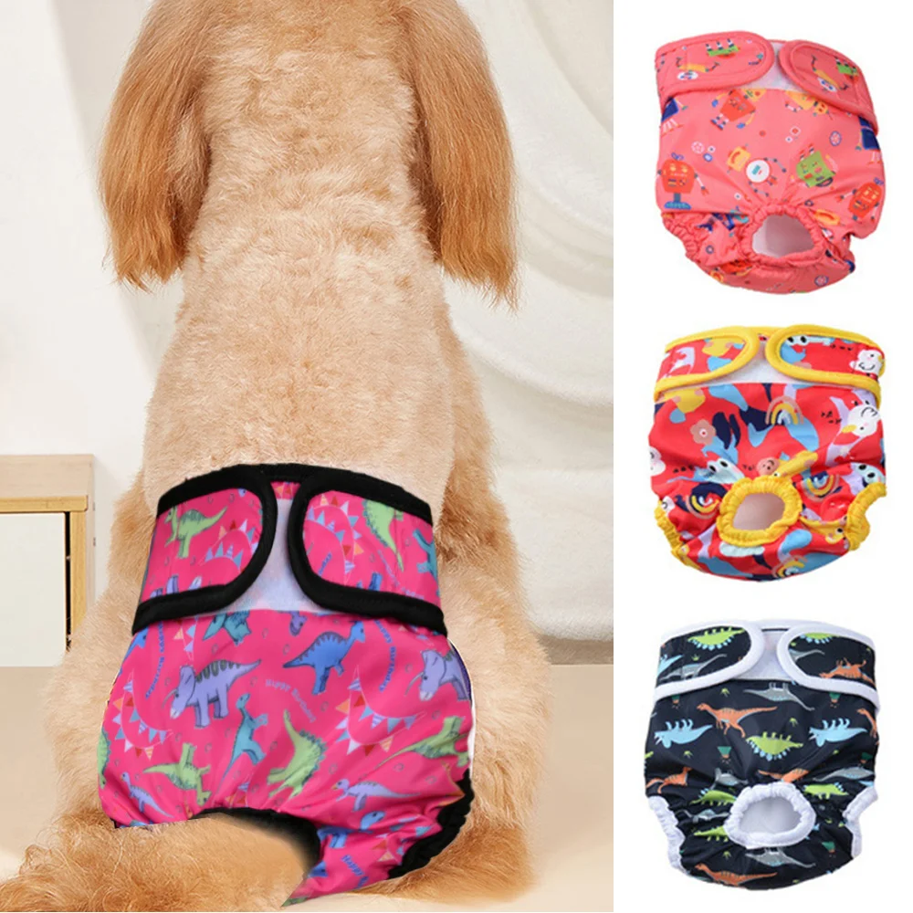 

Dog washable physiological pants male dog prevention estrus polite belt female dog menstrual safety pants pets underwear panties