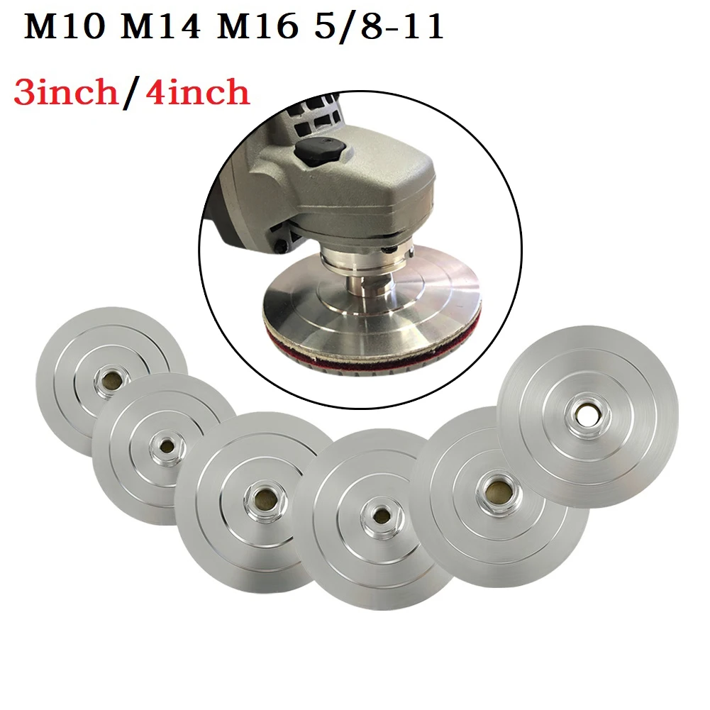 

M14 M10 M16 Threaded Aluminum Backer Pad for 3 Inch Diamond Polishing Pad and 80/100mm Sander/Polishing Machines