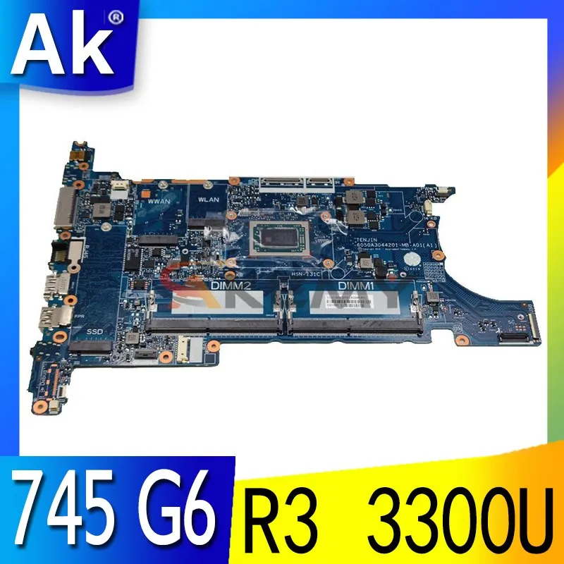 

L62294-001 L62294-601 For HP EliteBook 745 G6 755 G6 Laptop motherboard 6050A3044201-MB-A01(A1) With R3-3300 CPU DDR4 100% OK