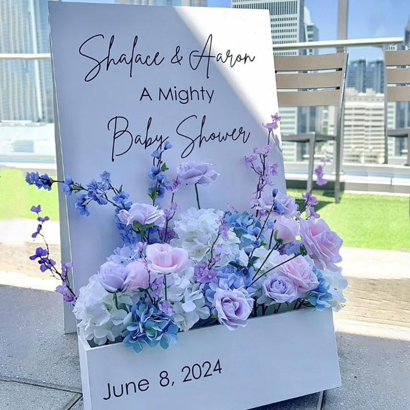 Пользовательская наклейка для цветочной коробки приветственная вывеска