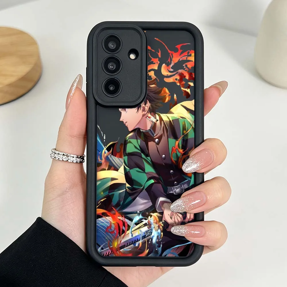 Фото Чехол для телефона Demon Slayer Kimetsu no Yaiba для Samsung Galaxy A71 A57 A56 A55 A54 A53 A52s A17 A16 A06, силиконовый чехол с рисунком Eye Ladder №3