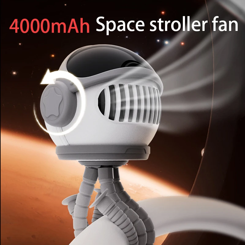 

Новинка 2023, вентилятор для детской коляски, 4000 мАч, перезаряжаемый портативный безлопастный ручной вентилятор, внешний мини-вентилятор, складной настольный вентилятор