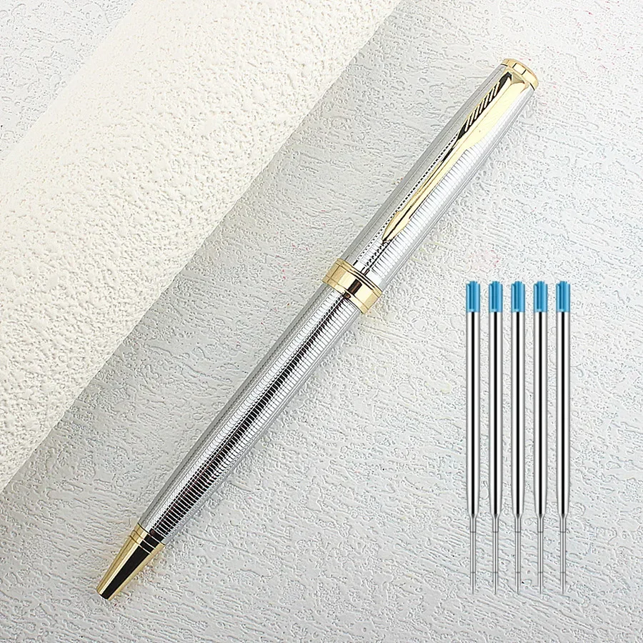 Металлическая шариковая ручка MONTE MOUNT серебристого цвета