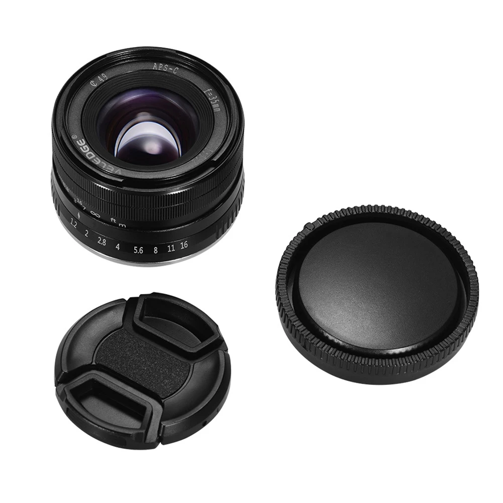 Объектив VELEDGE 35 мм F1.2 с ручным фиксированным фокусом подходит для камер Sony Micro-Single