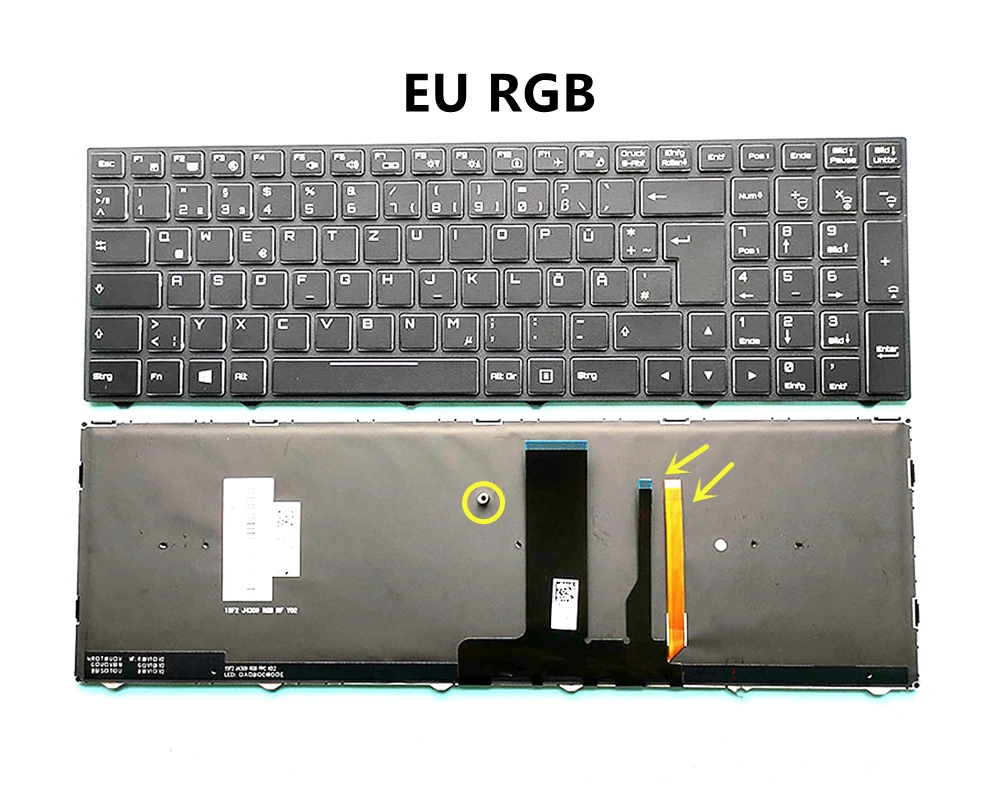 Новая Оригинальная клавиатура для ноутбука с RGB/монохромной подсветкой Thunderobot 911