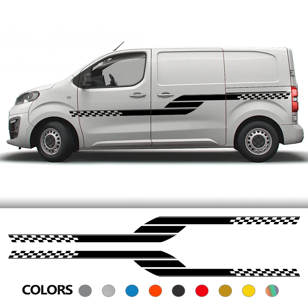 

Автомобильные наклейки для Fiat Scudo Ulysse, новый жидкий фургон, графический гоночный стиль, авто тюнинг, Виниловая наклейка, украшение автомобил...