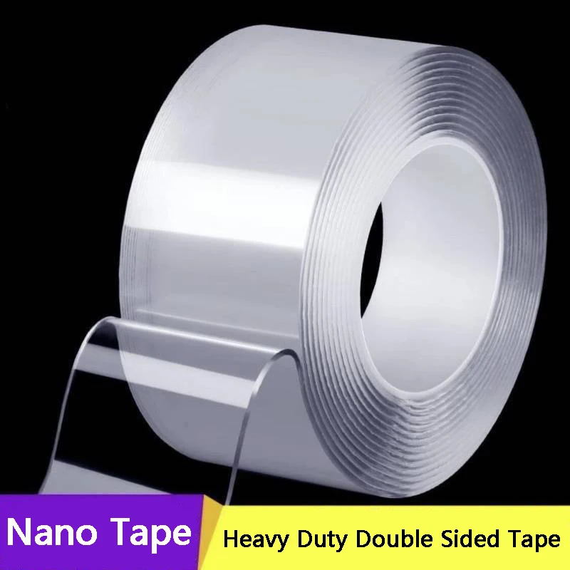 

Сверхпрочная нано-лента, не оставляющая следов, многоразовая водонепроницаемая клейкая лента Monster, прозрачная клейкая настенная наклейка, ...