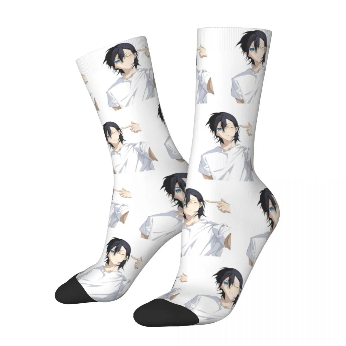 

All Season Socks Anime Summer Time Rendering Ajiro Shinpie Accessories for Women Breathable Printed Socks All Seasons Small Gift