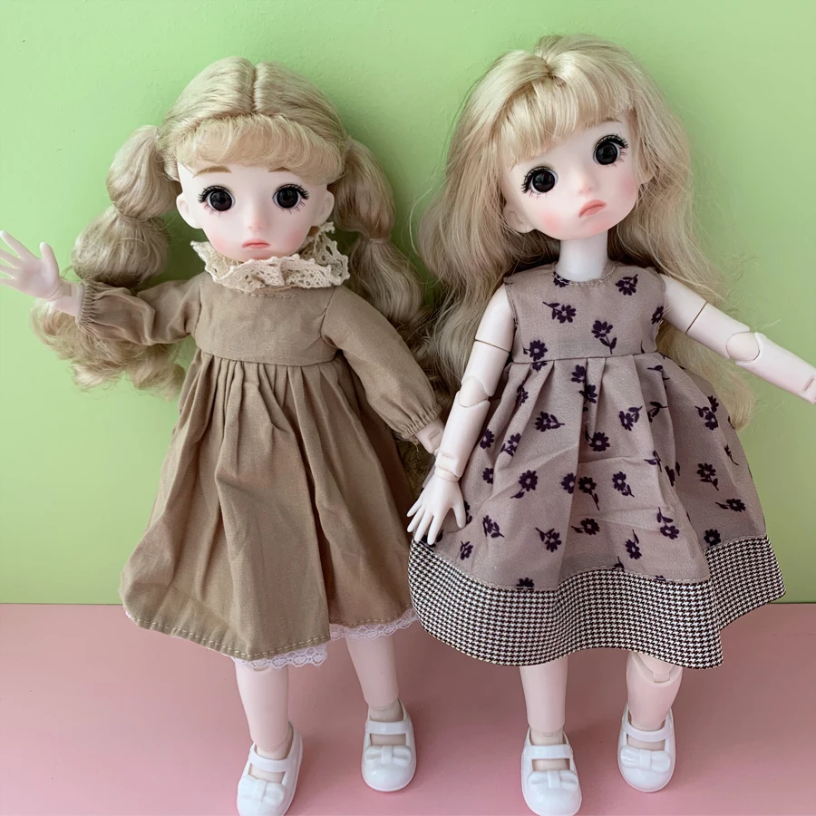 

30cm BJD Dolls Princess Girl Doll 1/6 BJD Doll 3D Eyes 22 Joints Movable Body With Clothes Dress Up Girl Toys Birthday Gift