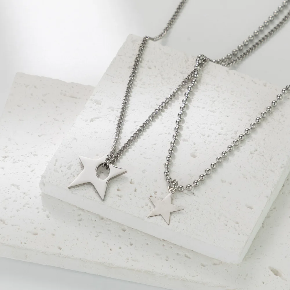 

Niche Design Versatile Star Pendant Necklace For Women Simple Ladies Five-pointed Star Street Shot Necklace Jewelry Wholesale