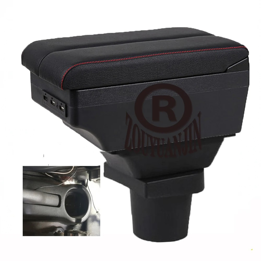

For Kia Picanto Armrest Box Retrofit Parts Center Console Special Storage Space Car Elbow Rest with USB Cup Holder