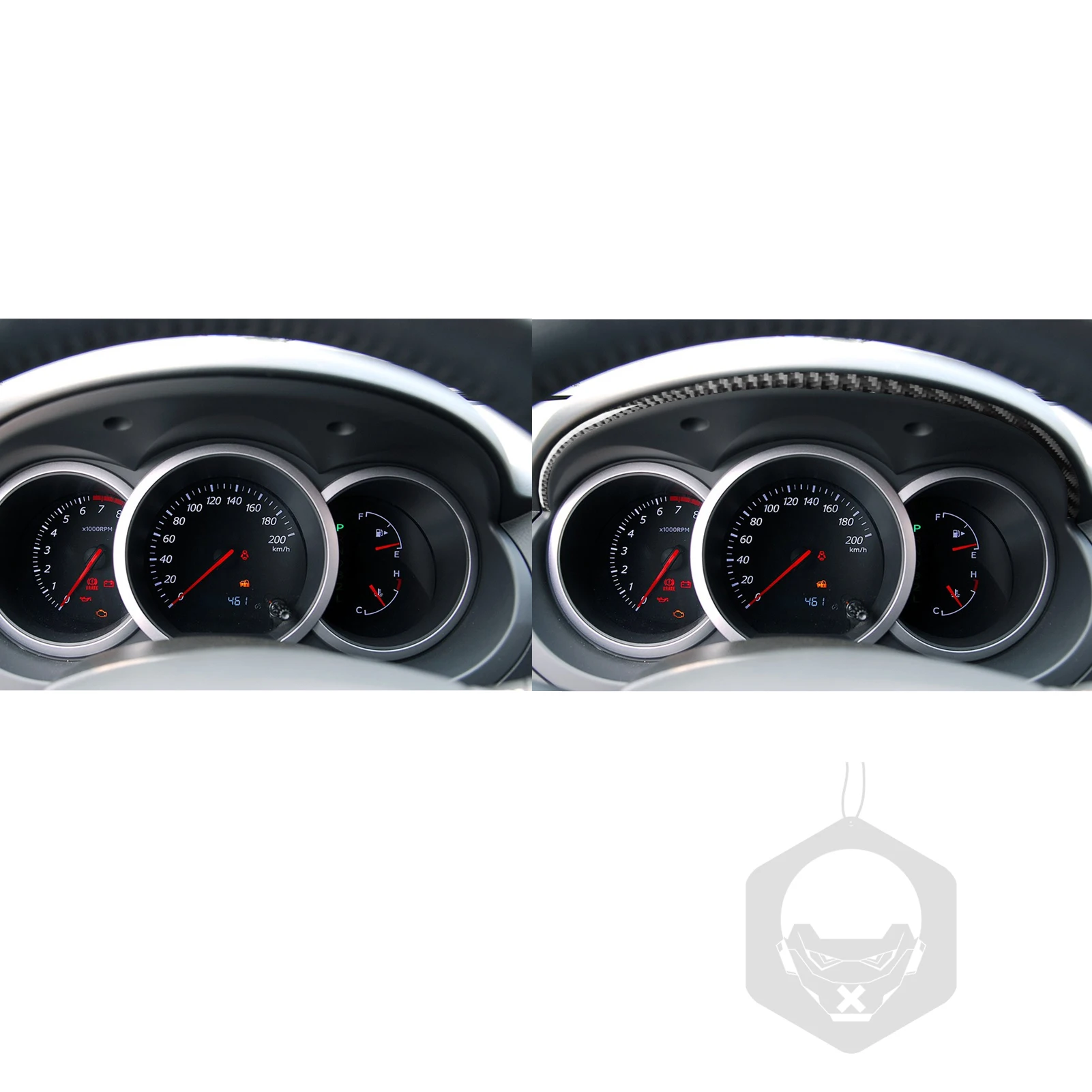 Для Suzuki Grand Vitara 2006-2013 автомобильные аксессуары из настоящего углеродного волокна