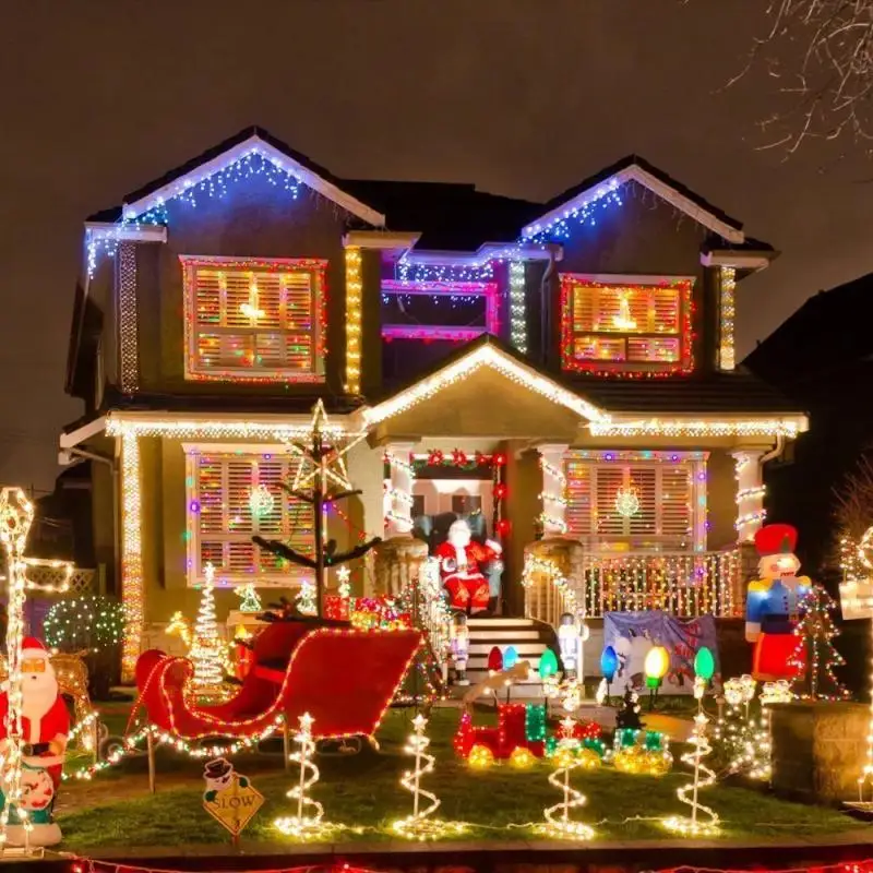 10 м 100 светодиодов Xmas уличные рождественские огни светодиодные гирлянды Luces Decoracion
