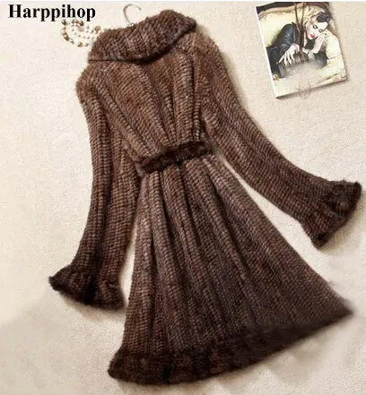 Женская шуба из натурального меха норки с рукавом-бабочкой