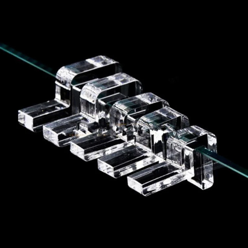 

4PCS Fish Tank Acrylic Cover Holder Clear Clip Holder Support Bracket Support Frame Aquarium Accessories Aquarium cover bracket