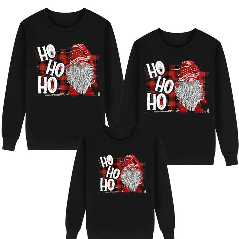 Комплект одежды для семьи пуловер модная осенняя одежда матери дочери отца сына