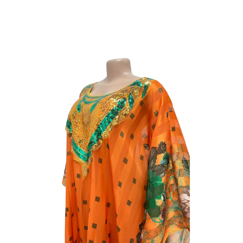 One Piece African Print Clothing For Women Boubou Dubai Turkey Muslim Abayas Wedding Party Traditional Ankara Outfits Gowns