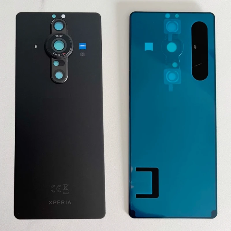 

Задний корпус для Sony Xperia Pro-I XQ-BE62 6,5 "Стеклянная Задняя Крышка Ремонт замены корпуса аккумулятора телефона + объектив камеры с логотипом