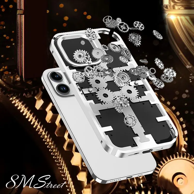 

Матовый сверхпрочный металлический бампер, армированный чехол для телефона iPhone 14 Pro Max 12 13, корпус с механическим приводом из алюминиевого сплава, чехол с рамкой