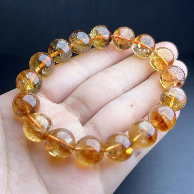Натуральный цитриновый браслет лечебный фэншуй камень для женщин и мужчин