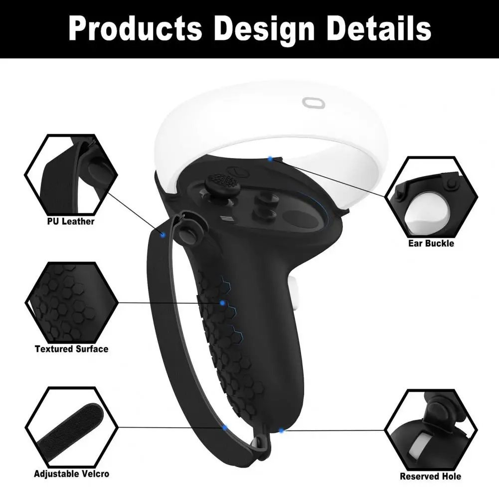 

Handle Covers 2Pcs Practical Tasteless Convenient Controller Grip VR Handle Covers