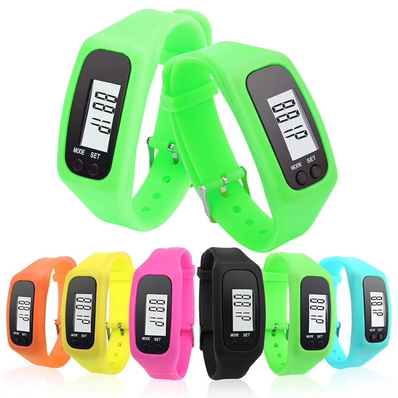 

Mini Plastic Smart Bracelet Watch Calorie Counter Digital LCD Fitness Tracker Monitoring Exercise Pedometer Waterproof Wrist