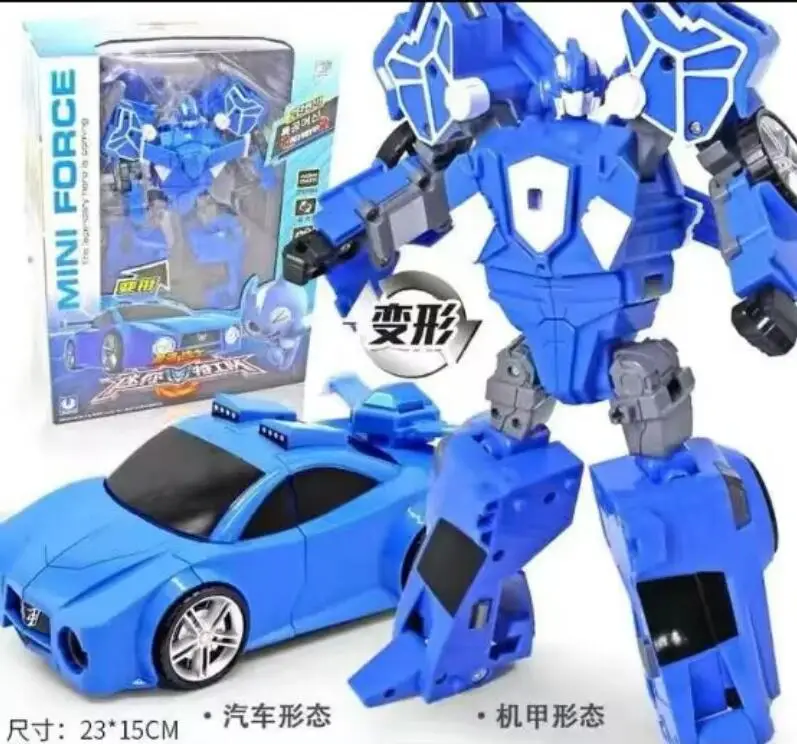 

High Quality Mini Force Transformation Robot Toys Action Figures MiniForce X Simulation Car Airplane Deformation Mini Agent Toy