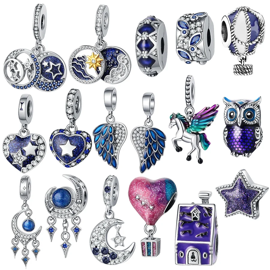 Лидер продаж сверкающее крыло ангела подвеска в виде звезды и полумесяца