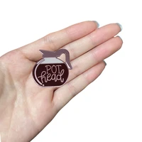d0362 coffee pot enamel pins coffee life lovers brooch creative badge cartoon jewelry denim shirt bag lapel pin gift for friends