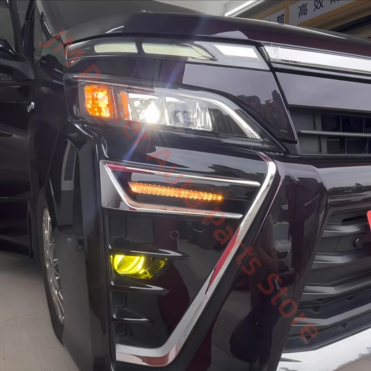 Для Toyota VOXY 80 Series: Модифицированные светодиодные фары переднего бампера, дневные ходовые огни, ночные ходовые огни, указатели поворота. (art.: 3920d7ef72eba) - 3920d7ef72eba