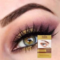 eyebrow dye kit long lasting eyebrow dye activator and brush professional and beginner semi permanent eyelash coloring cream