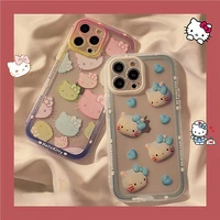 funny cartoon hello kitty iphone 13 pro max phone case iphone 13 new 12 silicone 11 female xs xr