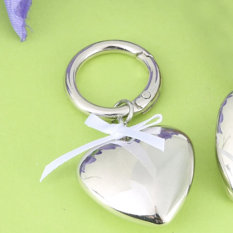Брелок в форме сердца с лентой и бантом брелок любви стильный орнамент