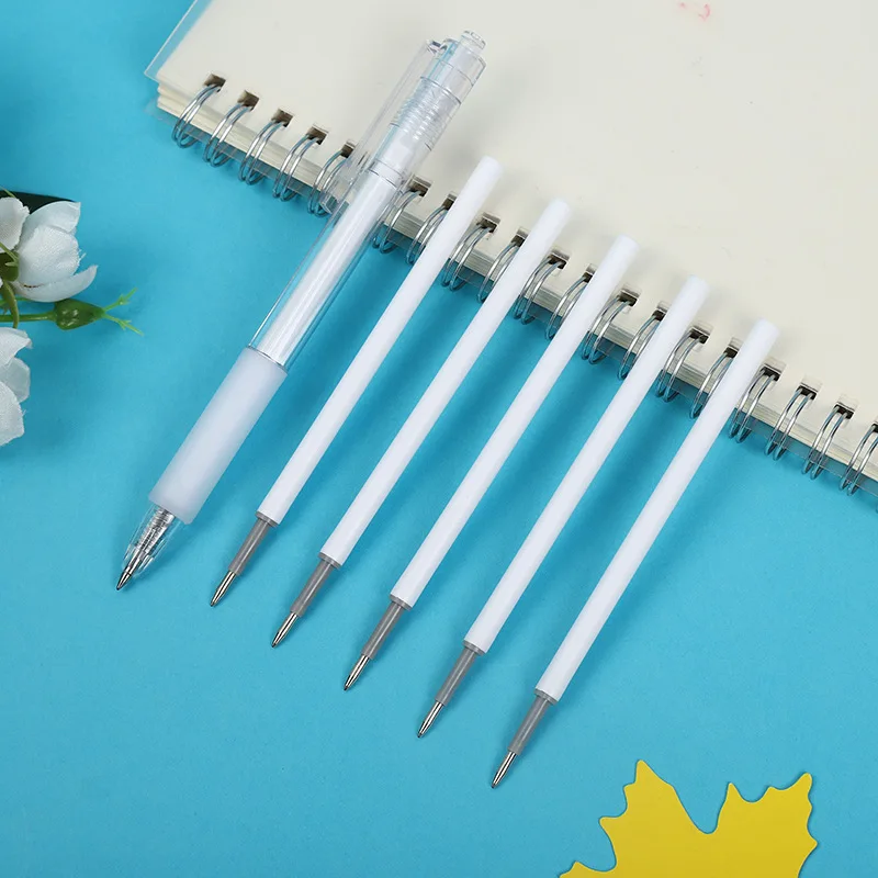 

Transparent Pressing Pen White Penholder Gel Ink Pen Refill Beating Gel Pen Refills Examination Office Signature Gel Ink Pen Ref