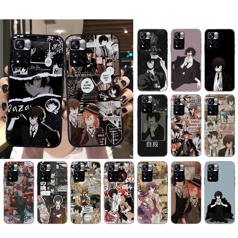 

Phone Case For Xiaomi Redmi Note 11 11S 11T Pro 10 9Pro Note9S 10S Redmi 10 9 10C 9C 9A 9T Bungou Stray Dogs Dazai Osamu Case