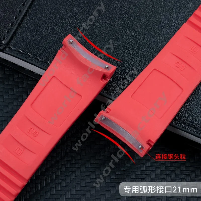 Мягкий резиновый ремешок для часов 5167R стальные шпильки серии Aquanaut 21 мм