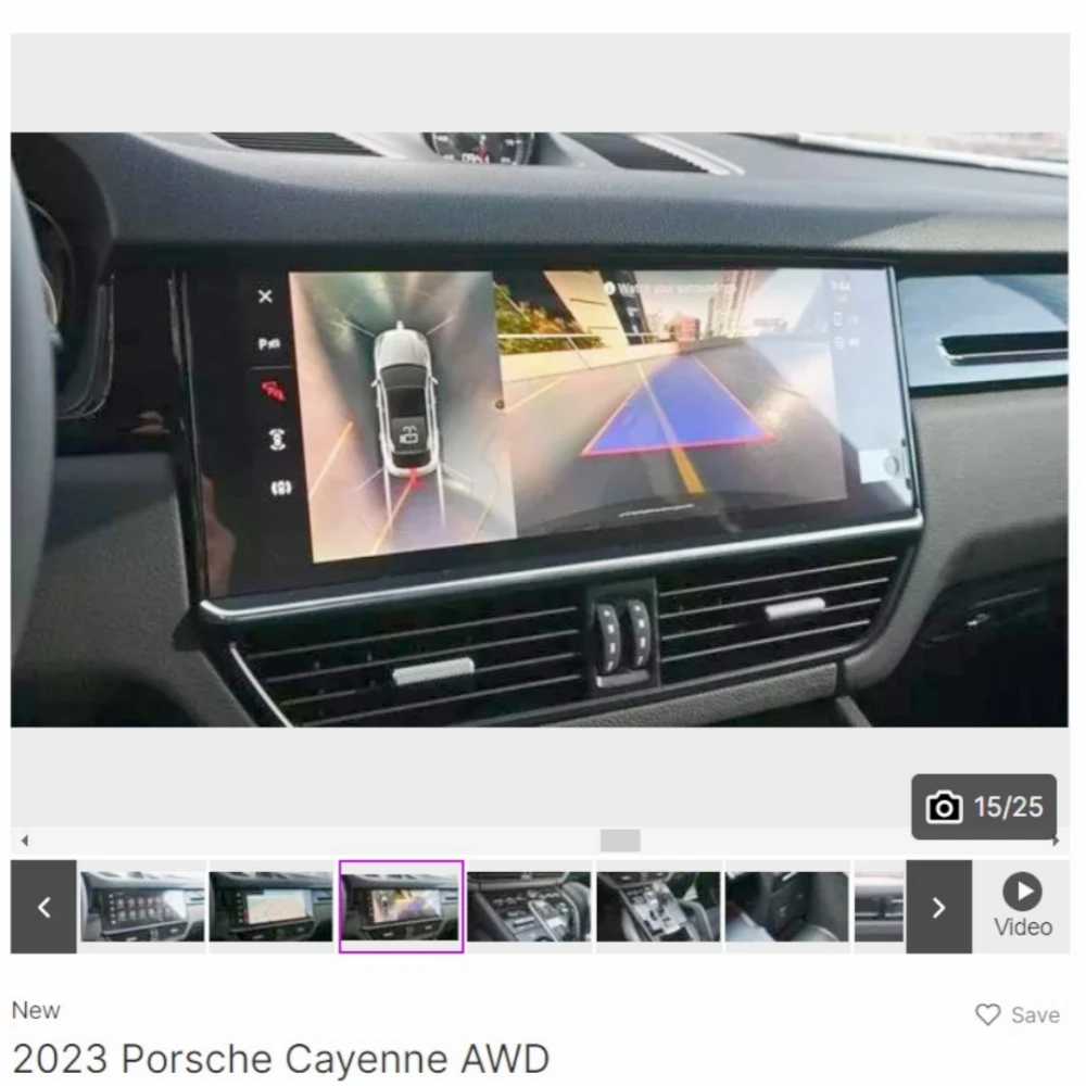 12 3-дюймовый сенсорный экран дигитайзер датчик объектива для Porsche Cayenne Palamela 2021-2024