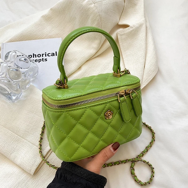 

Cute Totes Box Shoulder Crossbody Messenger Bag 2022 Mini Leather Chain For Women Summer Trendy Brand Designer Brand Handbags Pu