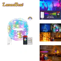colorful light string large particle lamp beads smart graffiti light string wifi colorful decorative light string with rgb color