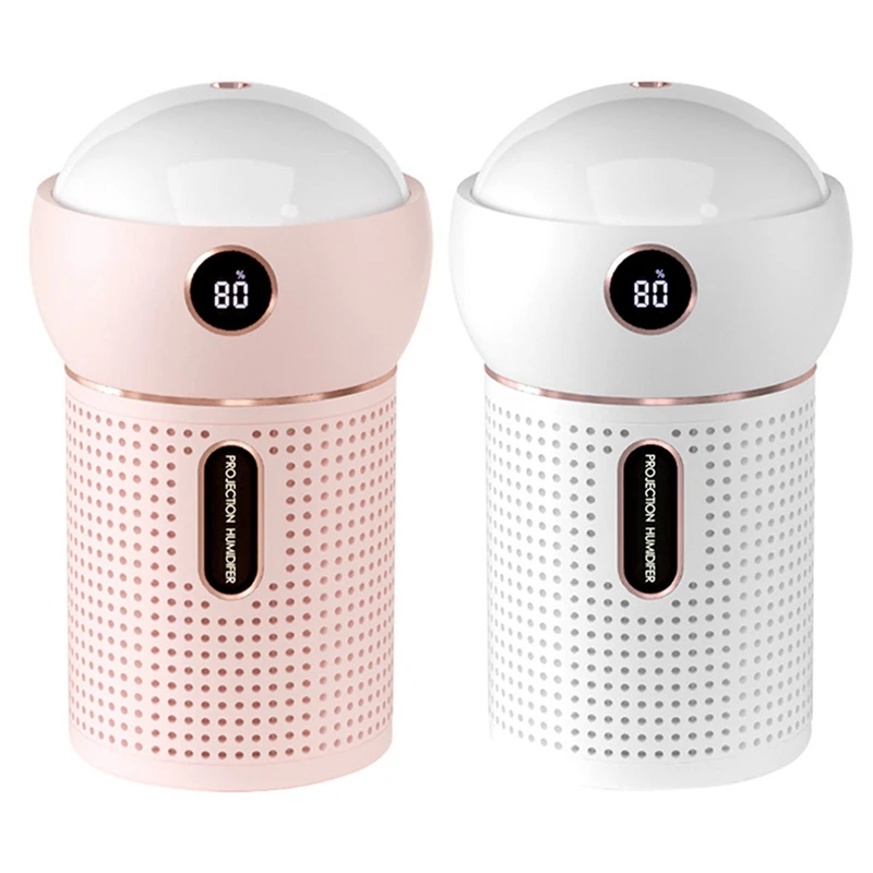 

USB Projection Lamp Humidifier Ingle Spray Projection Diffuser For Household Silent Spray Atmosphere Night Light