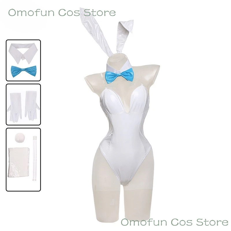Аниме Синий Архив Косплей Сексуальное Кожаное Боди Костюм Токи Банни Девушка