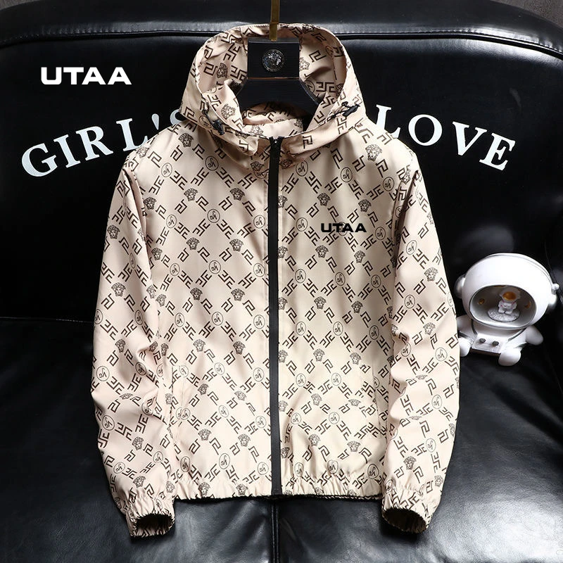 UTAA Golf Suit Men's 2023 Spring Horse Golf Suit Men's Golf Suit Hooded Malbon Golf Jacket Golf Suit Sports