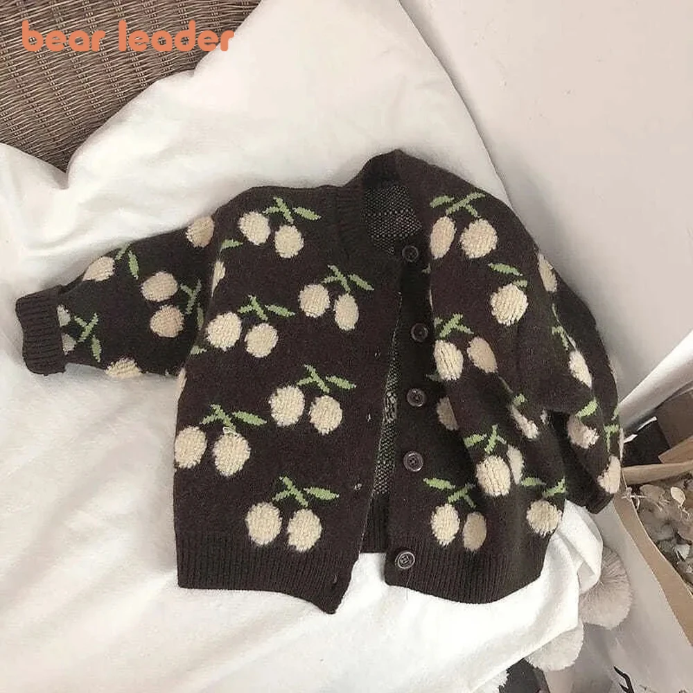 

Bear Leader/осеннее пальто-свитер для девочек; Новинка 2022 года; Yintao; Дизайнерский милый свитер для девочек; Модная детская одежда